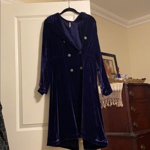 Free People Velvet Duster